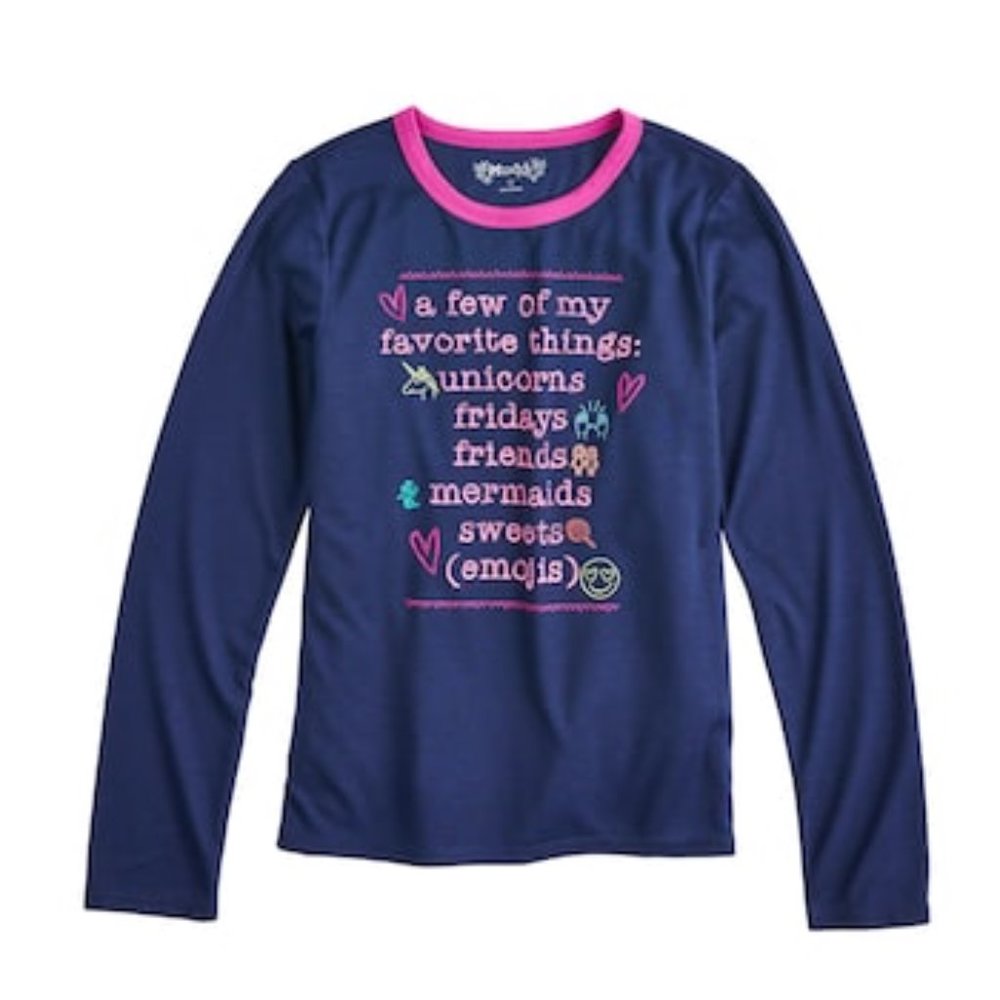 MUDD Girls Navy Long Sleeve Top Shirt